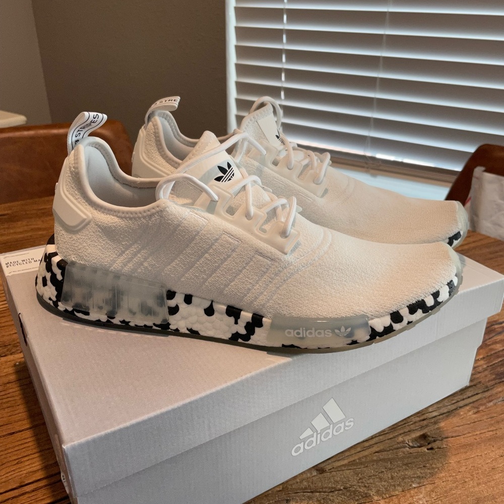 Adidas NMD R1 White Sneakers